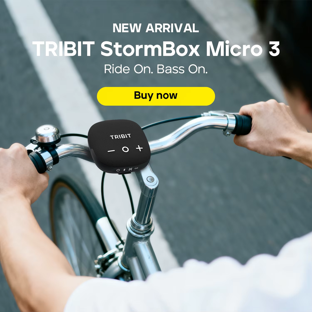 Pkot Tribit StormBox Micro 2 Portable Speaker, 10W Loud Bass IP67 Waterproof, Bluetooth 5.3 Bike Speaker, 12H Playtime TWS for Hiking