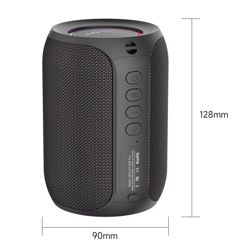 15W Portable Bluetooth 5.2 Speaker Outdoor Waterproof Wireless TWS Mini Column Box Speaker Outdoor TF Card