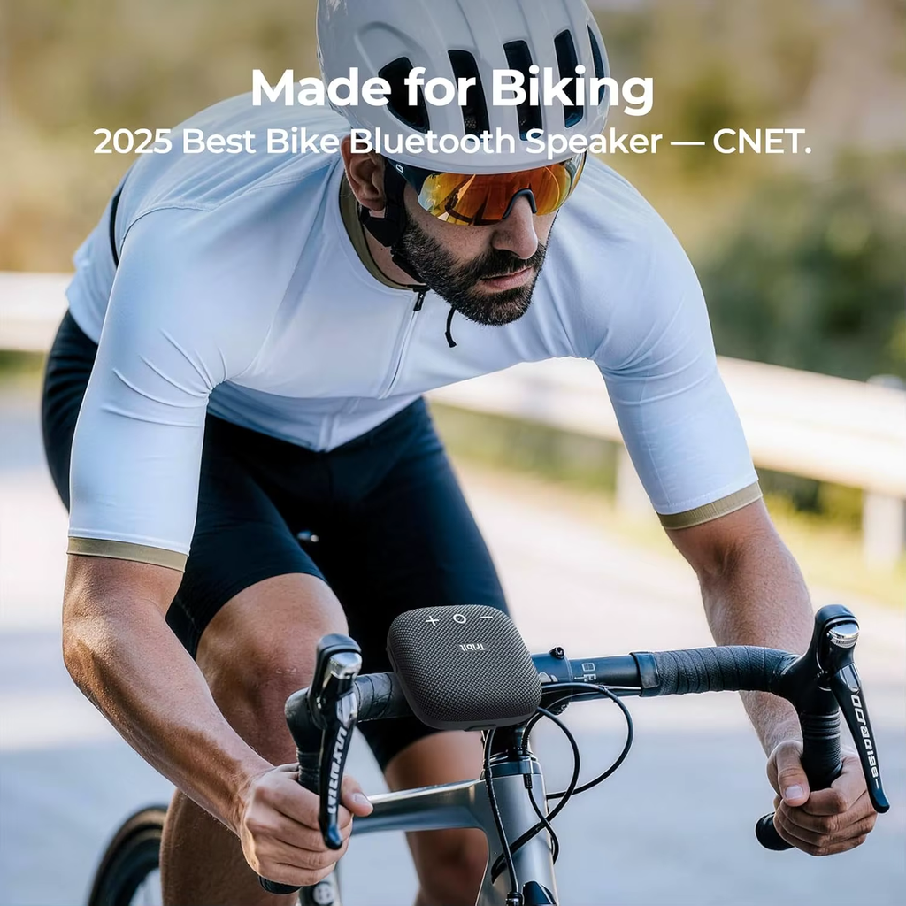 Pkot Tribit StormBox Micro 2 Portable Speaker, 10W Loud Bass IP67 Waterproof, Bluetooth 5.3 Bike Speaker, 12H Playtime TWS for Hiking
