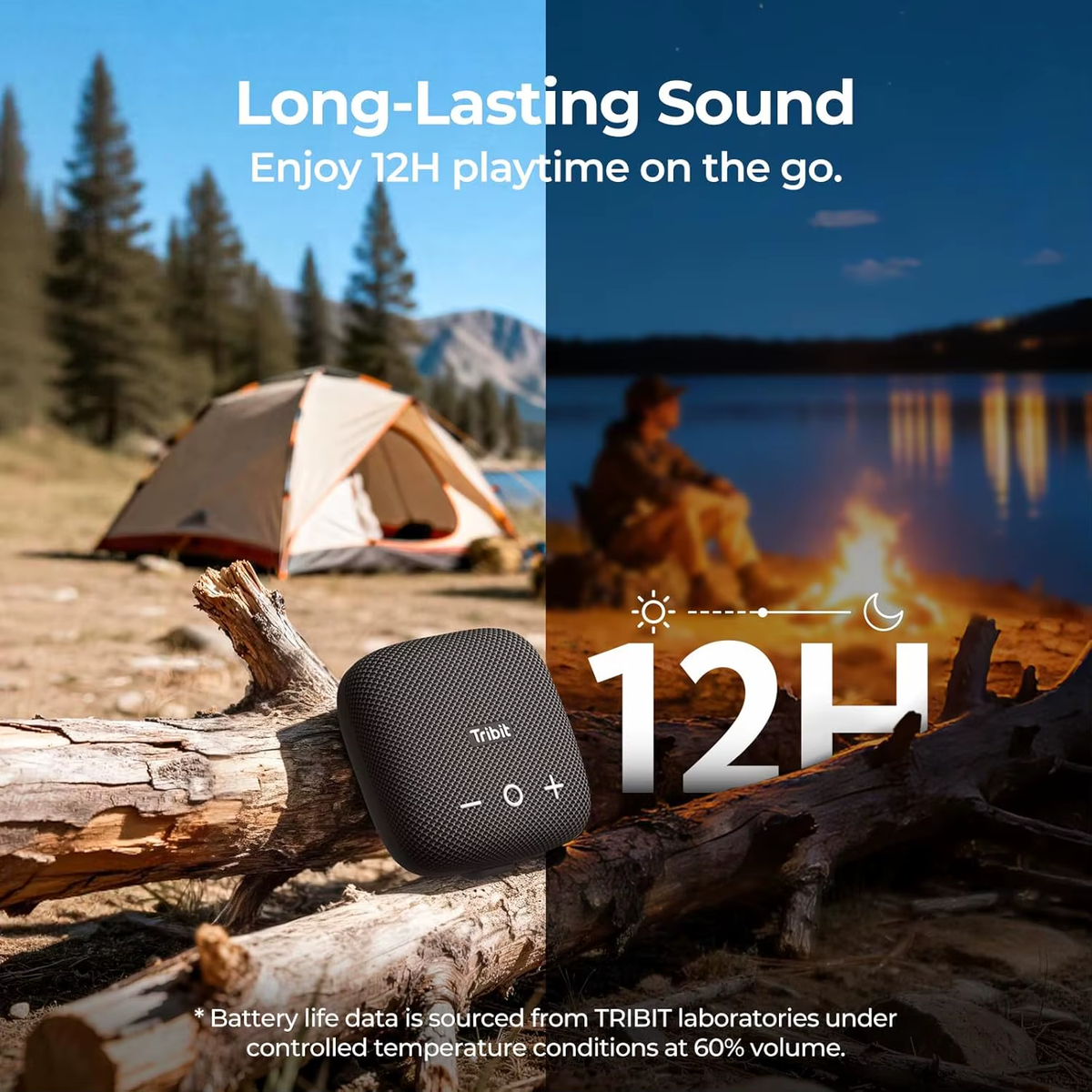 Pkot Tribit StormBox Micro 2 Portable Speaker, 10W Loud Bass IP67 Waterproof, Bluetooth 5.3 Bike Speaker, 12H Playtime TWS for Hiking