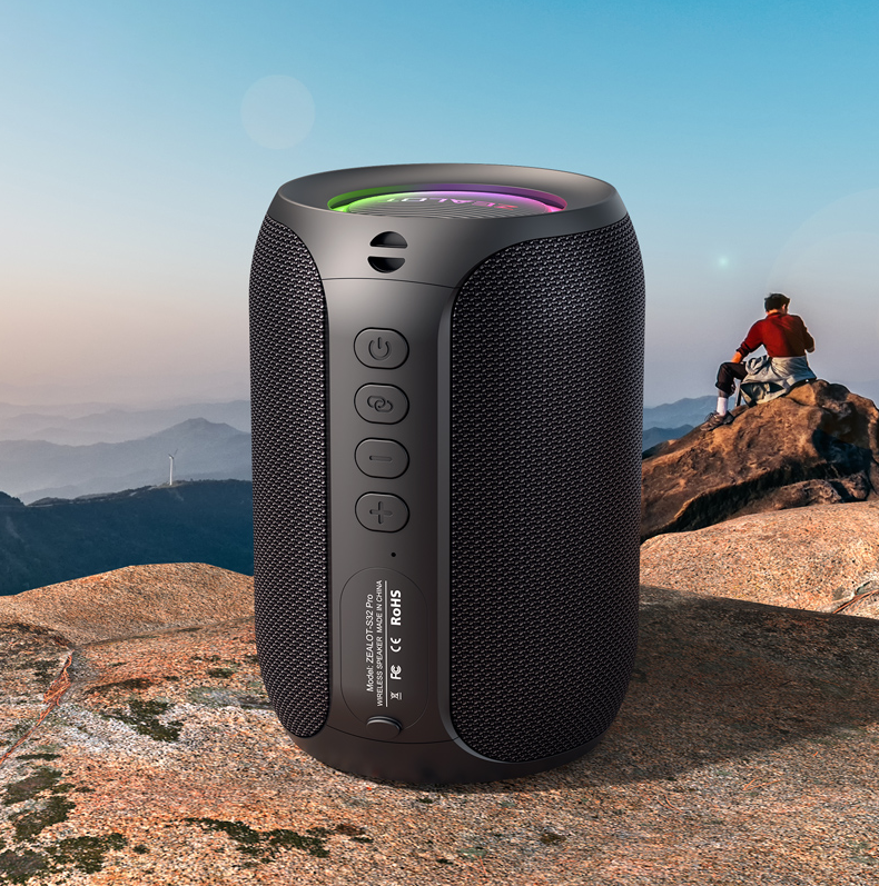 15W Portable Bluetooth 5.2 Speaker Outdoor Waterproof Wireless TWS Mini Column Box Speaker Outdoor TF Card