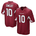 Pkot A.Cardinals #10 Josh Sweat Player Cardinal Home Game Stitched Jerseys
