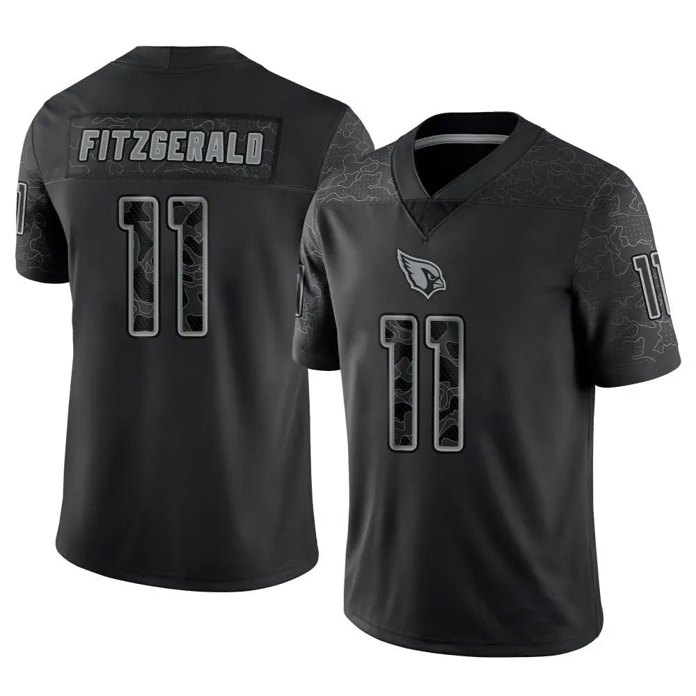 Pkot A.Cardinals #11 Larry Fitzgerald Player Black RFLCTV Limited Stitched Jerseys