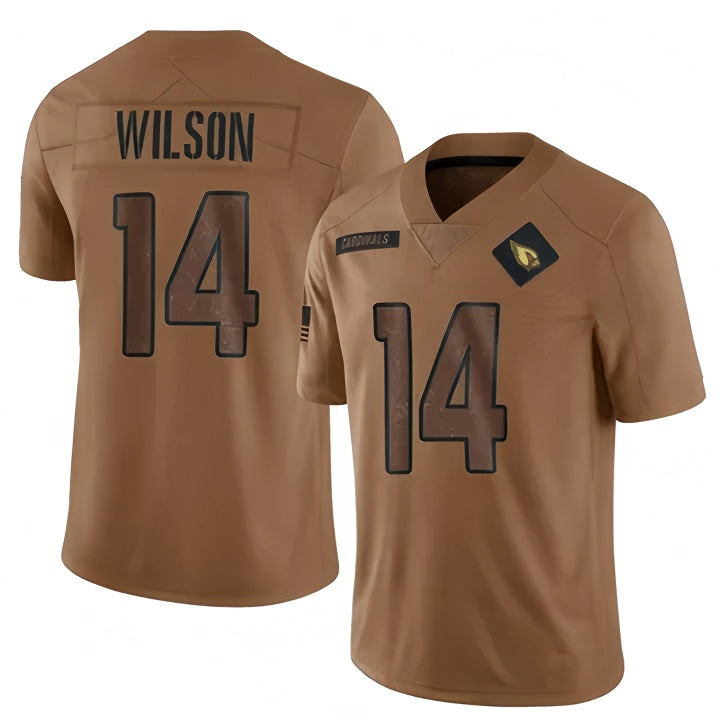 Pkot A.Cardinals #14 Michael Wilson Player Brown Salute To Service Limited Game Stitched Jerseys