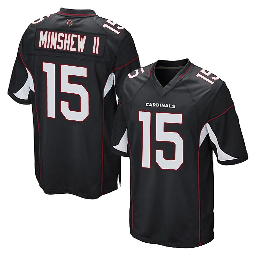Pkot A.Cardinals #15 Gardner Minshew II Player Black Home Game Stitched Jerseys