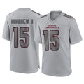 Pkot A.Cardinals #15 Gardner Minshew II Player Gray Atmosphere Fashion Home Game Stitched Jerseys
