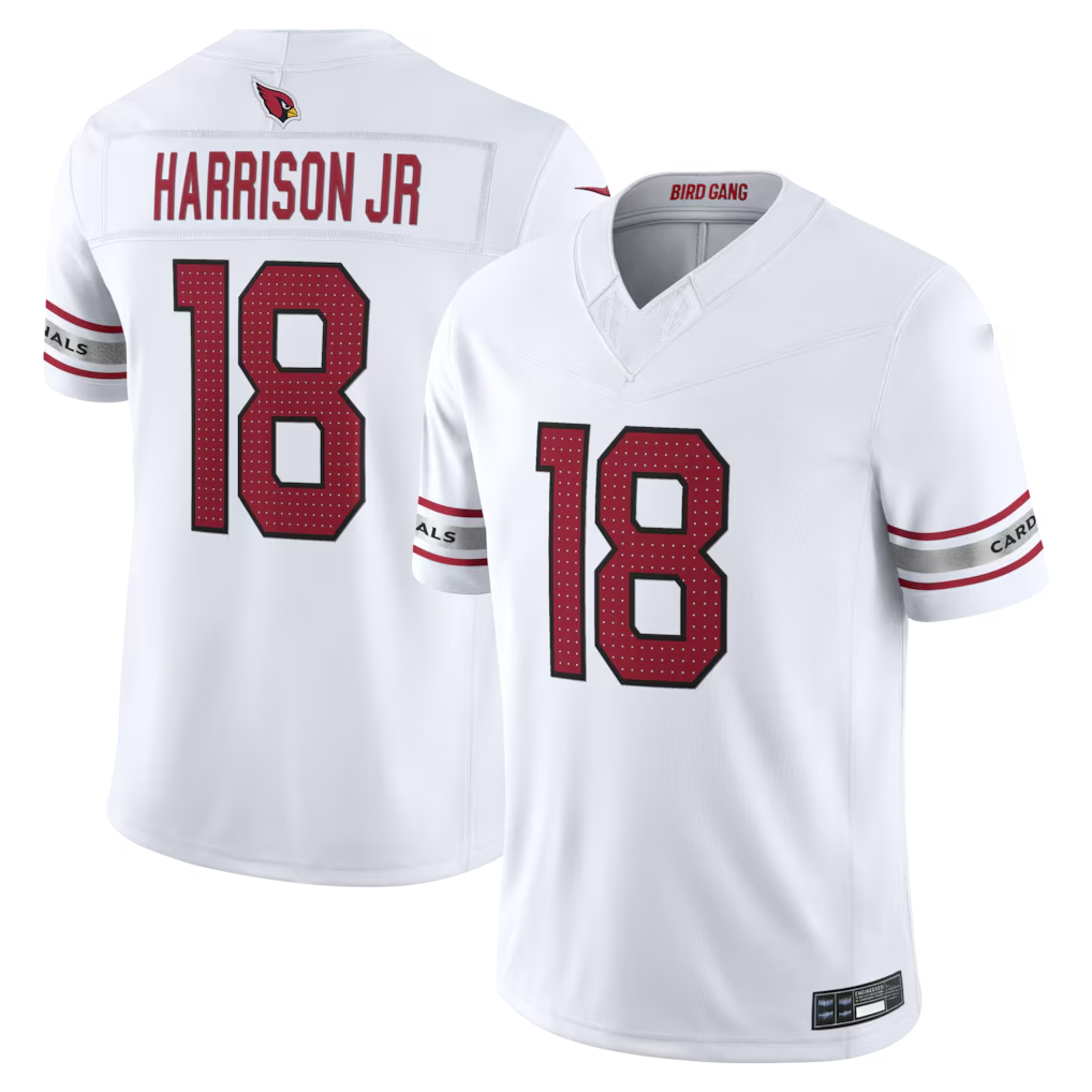 Pkot A.Cardinals #18 Marvin Harrison Jr. White Vapor F.U.S.E. Limited Stitched Jerseys