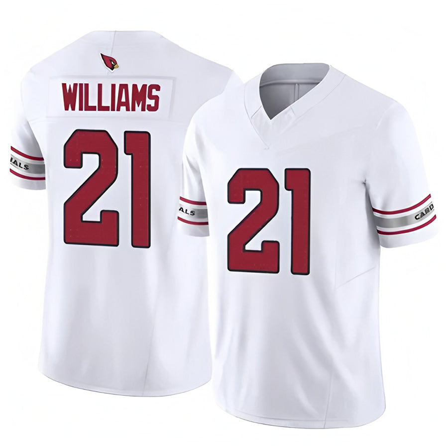 Pkot A.Cardinals #21 Garrett Williams Player White Game Home Stitched Jerseys