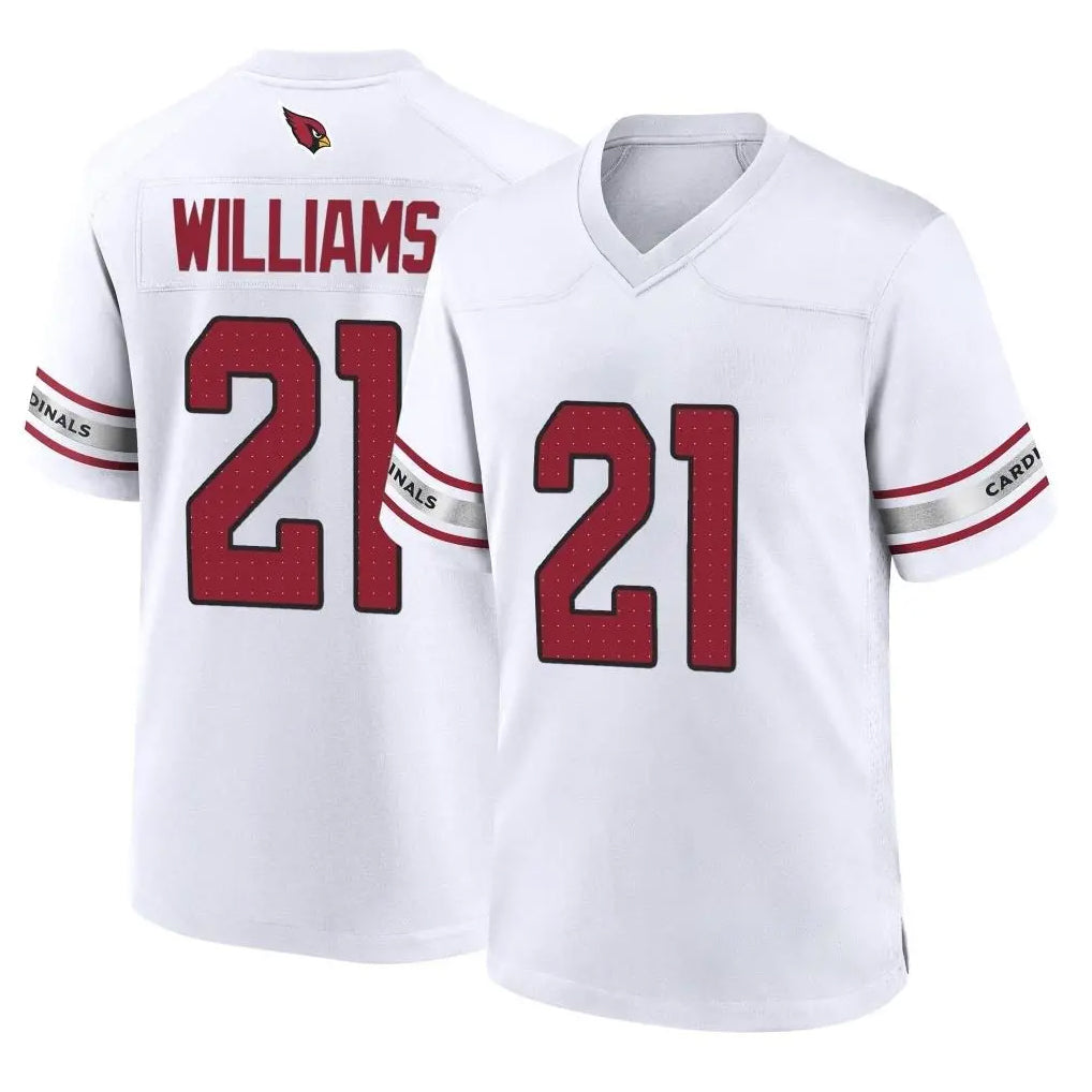 Pkot A.Cardinals #21 Garrett Williams Player White Home Game Stitched Jerseys