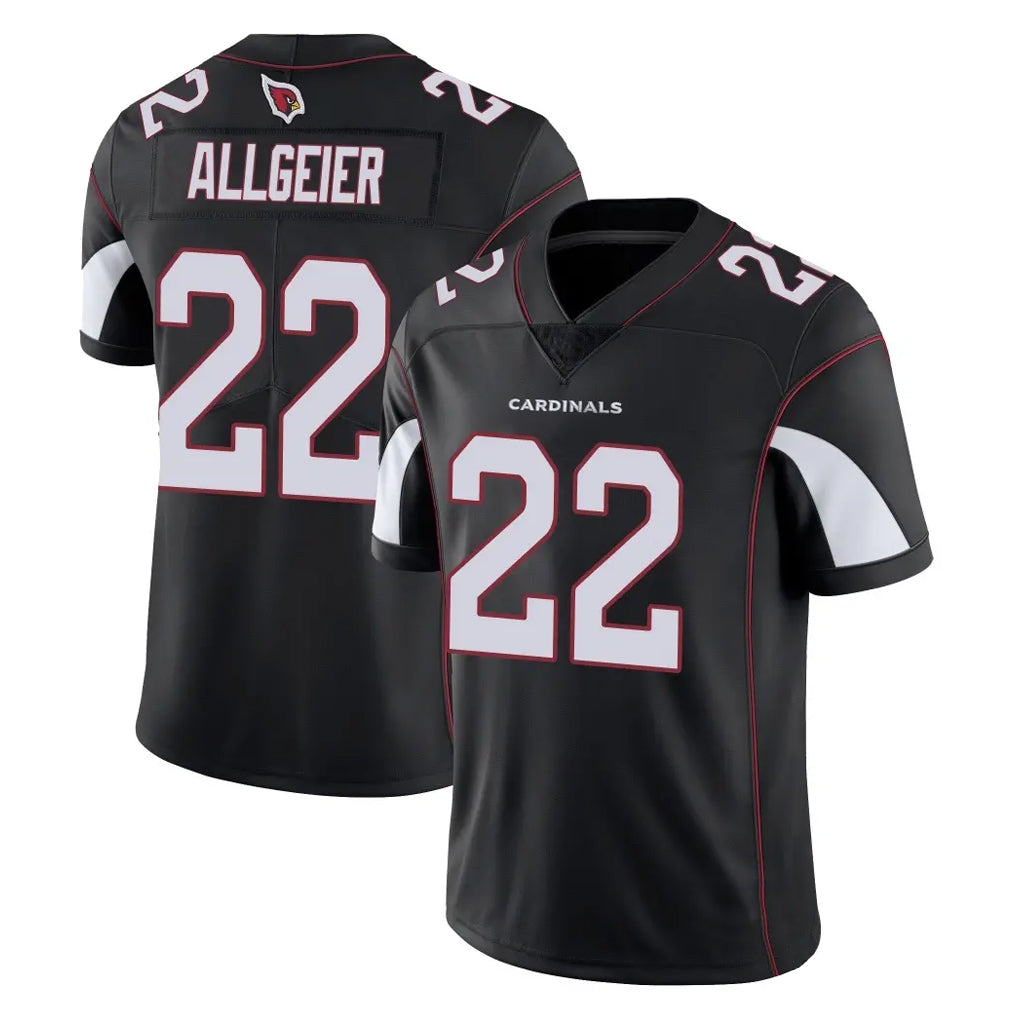 Pkot A.Cardinals #22 Tyler Allgeier Player Black Vapor Limited Home Game Stitched Jerseys