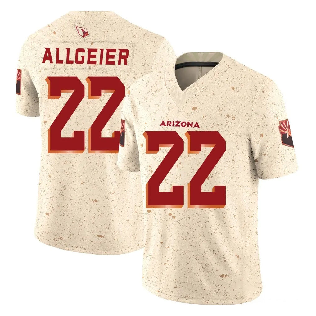 Pkot A.Cardinals #22 Tyler Allgeier Player Cream Rivalries Collection Vapor Limited Home Game Stitched Jerseys