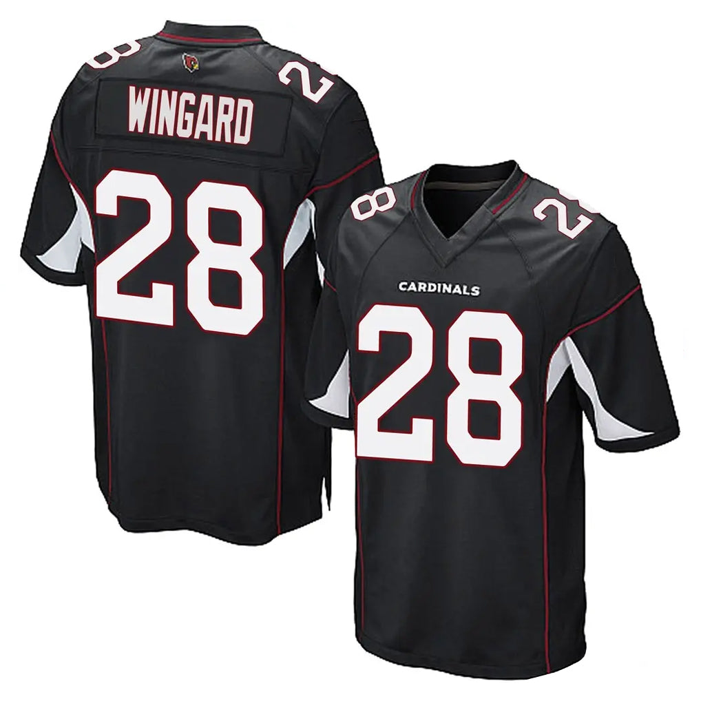 Pkot A.Cardinals #28 Andrew Wingard Player Black Home Game Stitched Jerseys