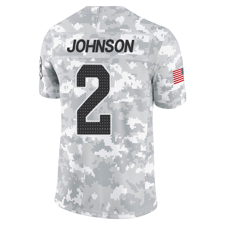 Pkot A.Cardinals #2 Will Johnson Player Camo Salute to Service Limited Home Stitched Jerseys