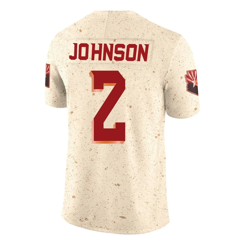 Pkot A.Cardinals #2 Will Johnson Player Cream Rivalries Collection Vapor Limited Home Game Stitched Jerseys