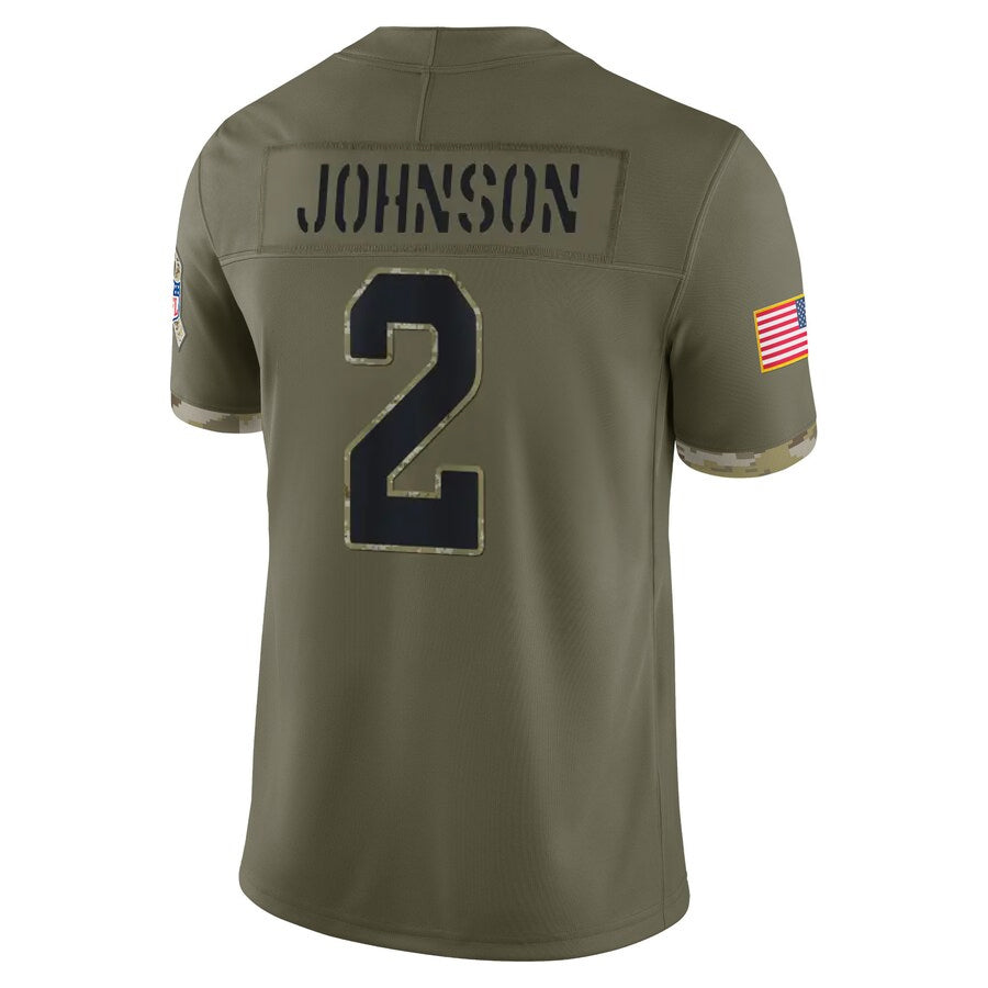 Pkot A.Cardinals #2 Will Johnson Player Olive Salute To Service Limited Game Stitched Jerseys