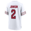 Pkot A.Cardinals #2 Will Johnson Player White Home Game Stitched Jerseys