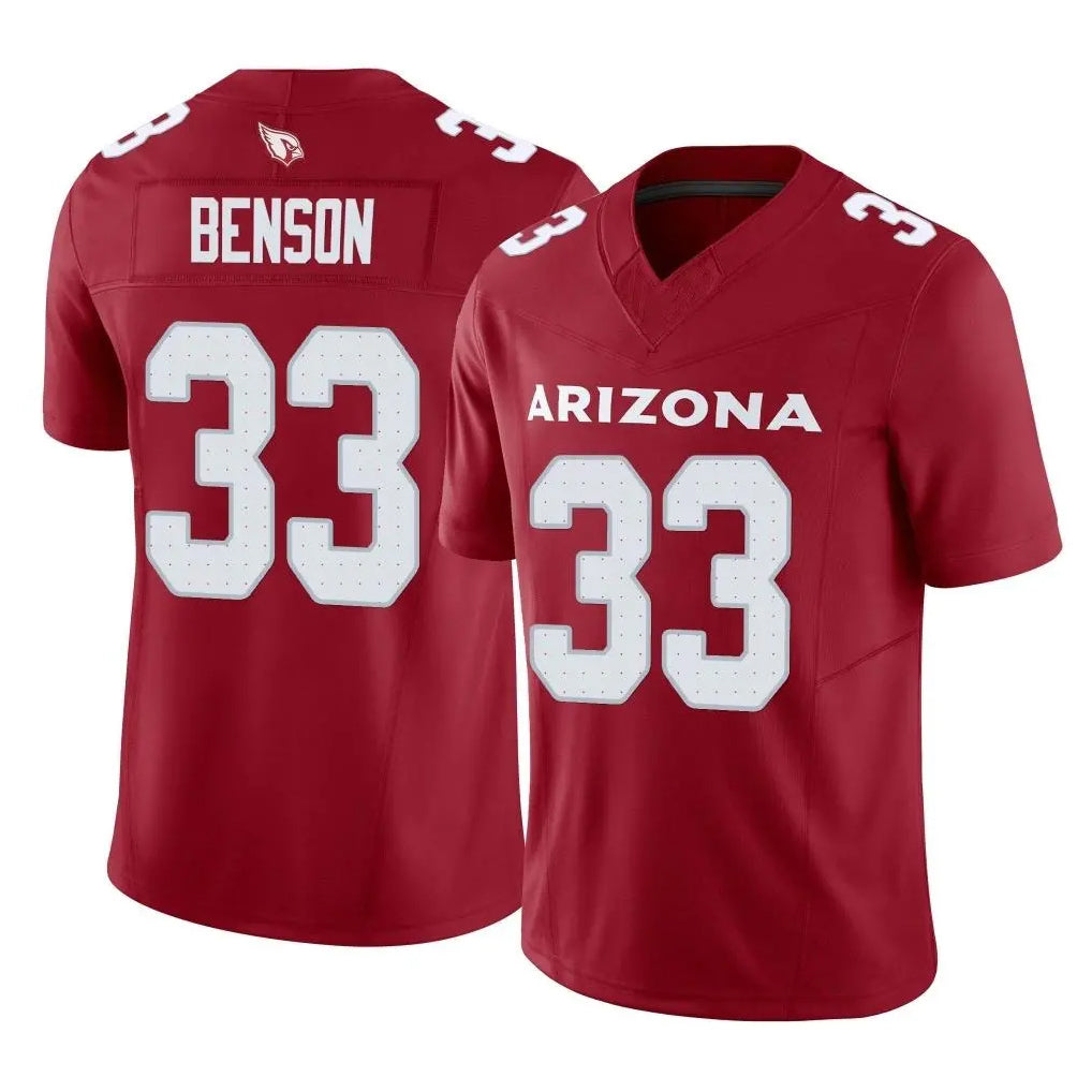Pkot A.Cardinals #33 Trey Benson Player Cardinal Vapor F.U.S.E. Limited Home Game Stitched Jerseys