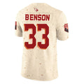 Pkot A.Cardinals #33 Trey Benson Player Cream Rivalries Collection Vapor Limited Home Game Stitched Jerseys