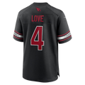 Pkot A.Cardinals #4 Jeremiyah Love Black Game Player Stitched Jerseys