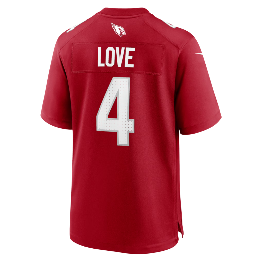 Pkot A.Cardinals #4 Jeremiyah Love Cardinal 2026 Draft First Round Pick No. 3 Team Game Stitched Jerseys