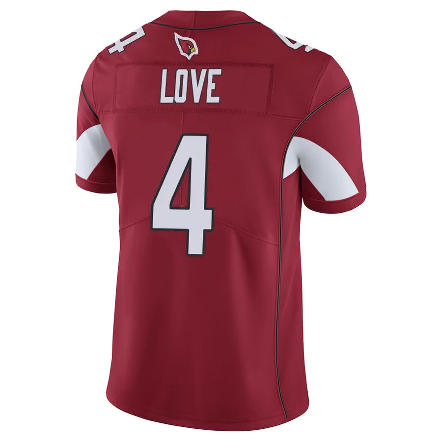 Pkot A.Cardinals #4 Jeremiyah Love Player Cardinal Vapor Limited Home Game  Stitched Jerseys