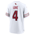 Pkot A.Cardinals #4 Jeremiyah Love White Game Player Stitched Jerseys
