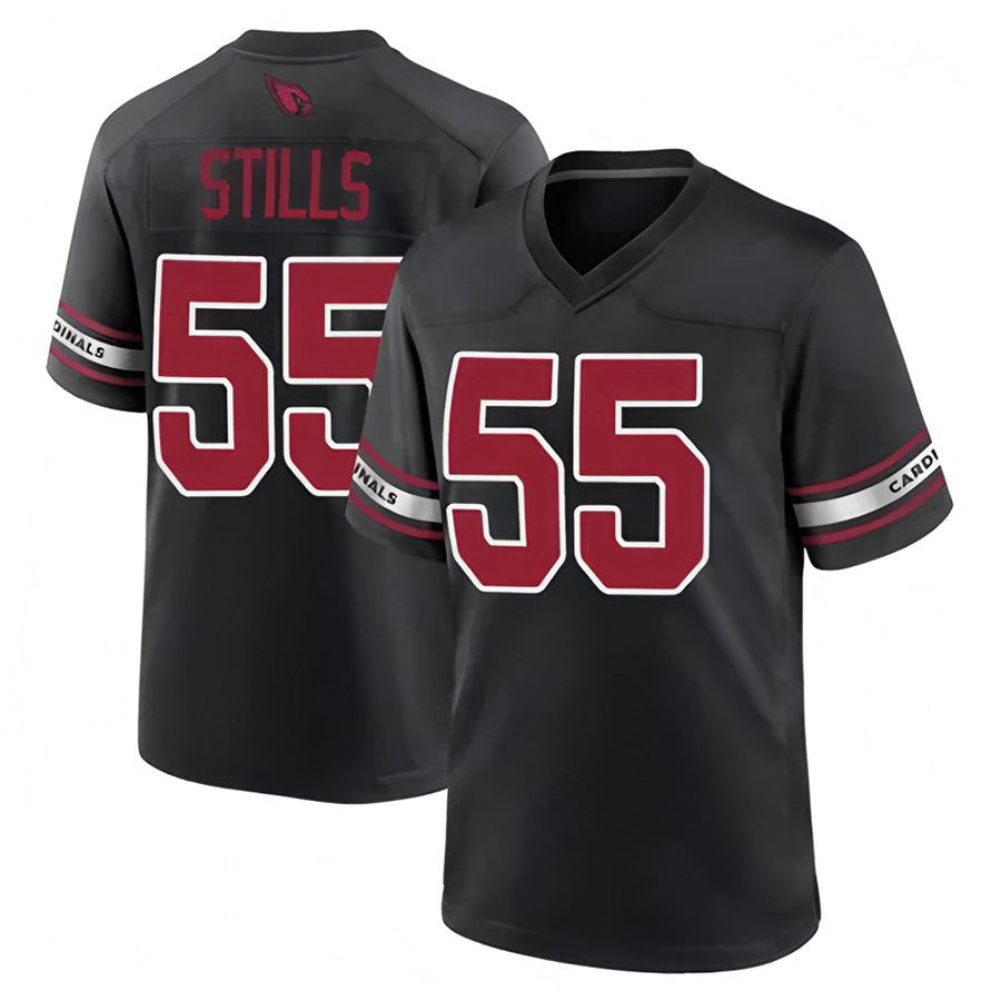 Pkot A.Cardinals #55 Dante Stills Player Black Home Game Stitched Jerseys