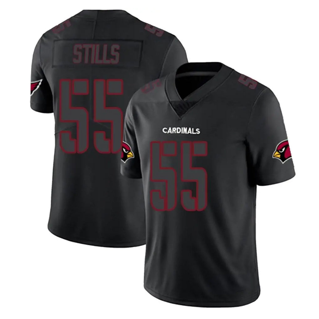 Pkot A.Cardinals #55 Dante Stills Player Black Impact Limited Home Game Stitched Jerseys