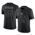 Pkot A.Cardinals #55 Dante Stills Player Black RFLCTV Limited Home Game Stitched Jerseys