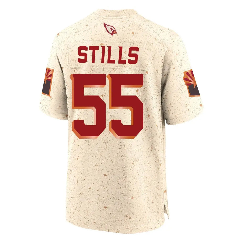 Pkot A.Cardinals #55 Dante Stills Player Cream Rivalries Collection Game Stitched Jerseys