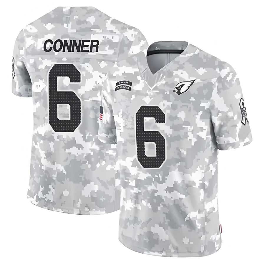 Pkot A.Cardinals #6 James Conner Player Camo Salute to Service Limited Stitched Football Jerseys