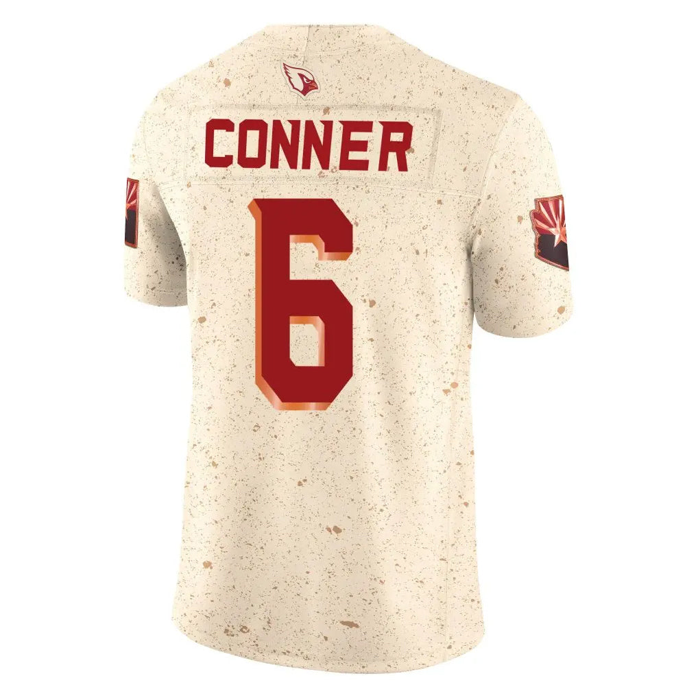 Pkot A.Cardinals #6 James Conner Player Cream Rivalries Collection Vapor Limited Home Game Stitched Jerseys
