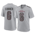Pkot A.Cardinals #6 James Conner Player Gray Fashion Home Game Stitched Jerseys