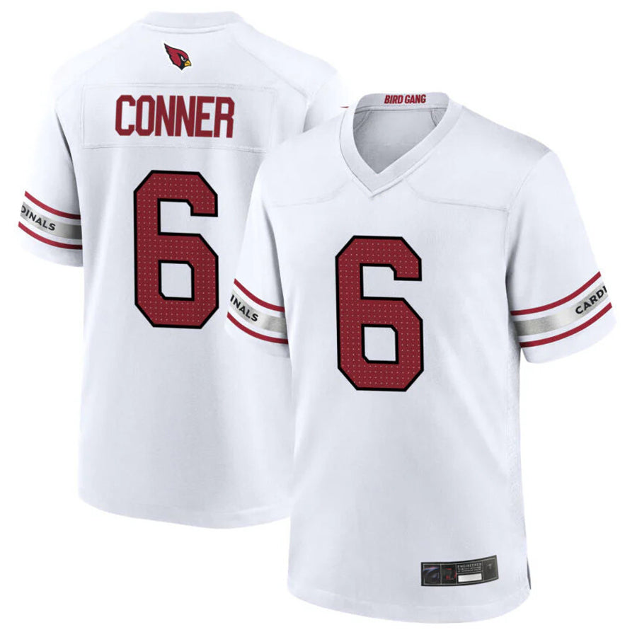 Pkot A.Cardinals #6 James Conner Player White Game Home Football Jerseys