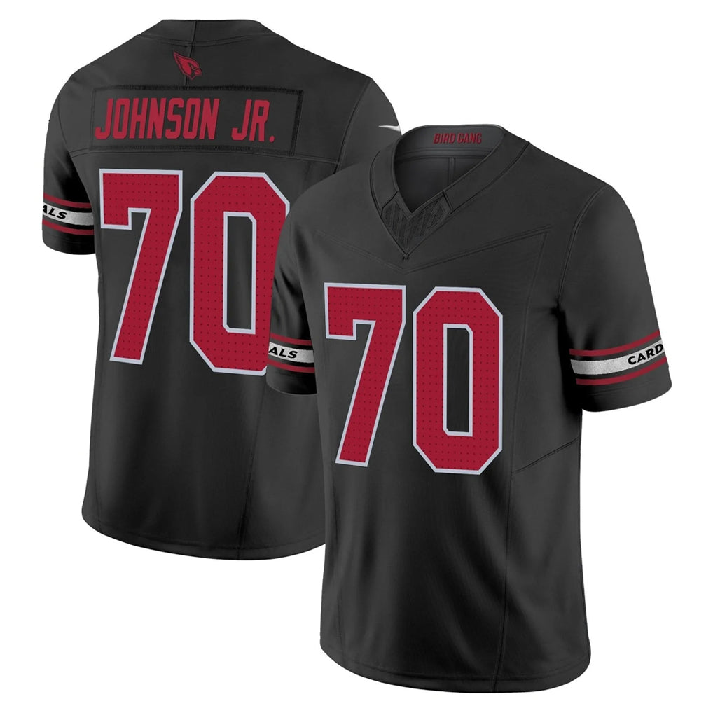 Pkot A.Cardinals #70 Paris Johnson Jr. Player Black Vapor F.U.S.E. Limited Home Game Stitched Jerseys
