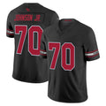Pkot A.Cardinals #70 Paris Johnson Jr. Player Black Vapor F.U.S.E. Limited Home Game Stitched Jerseys