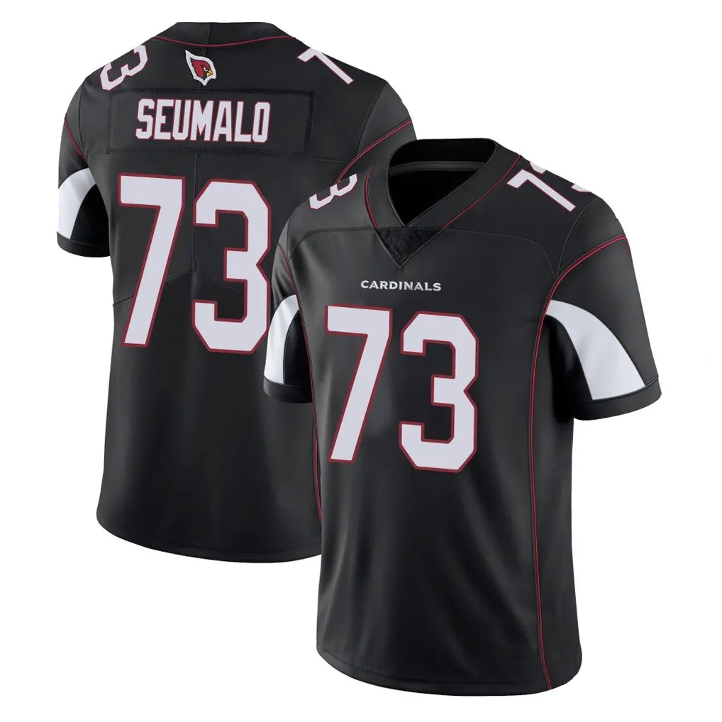 Pkot A.Cardinals #73 Isaac Seumalo Player Black Vapor Limited Home Game Stitched Jerseys