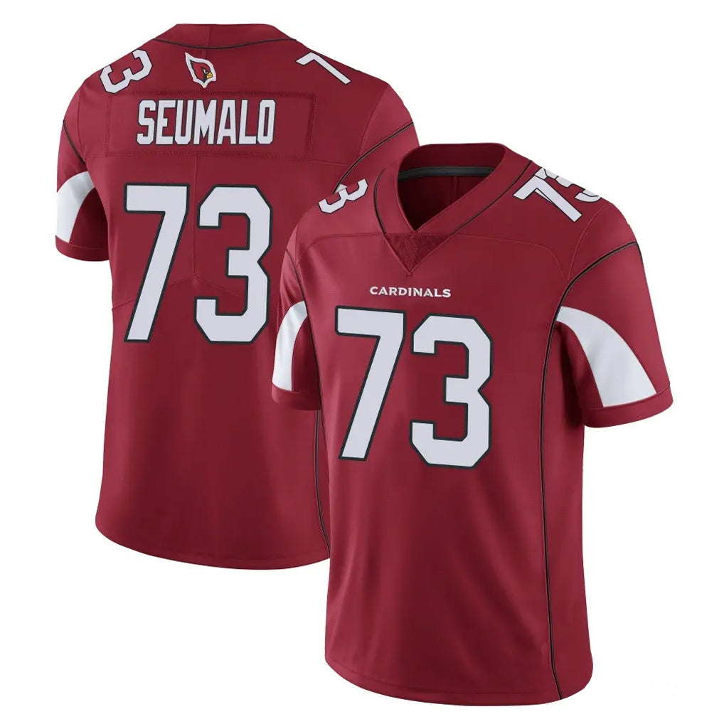 Pkot A.Cardinals #73 Isaac Seumalo Player Cardinal Vapor Limited Home Game  Stitched Jerseys