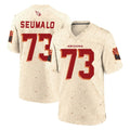 Pkot A.Cardinals #73 Isaac Seumalo Player Cream Rivalries Collection Game Stitched Jerseys