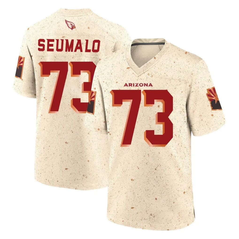 Pkot A.Cardinals #73 Isaac Seumalo Player Cream Rivalries Collection Game Stitched Jerseys