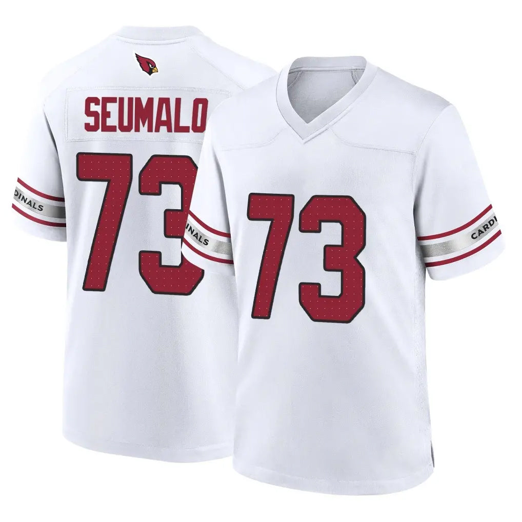 Pkot A.Cardinals #73 Isaac Seumalo Player White Home Game Stitched Jerseys