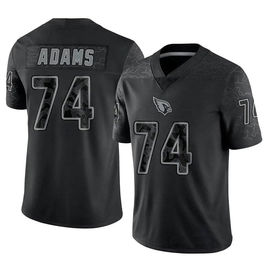 Pkot A.Cardinals #74 Isaiah Adams Player Black RFLCTV Limited Stitched Jerseys