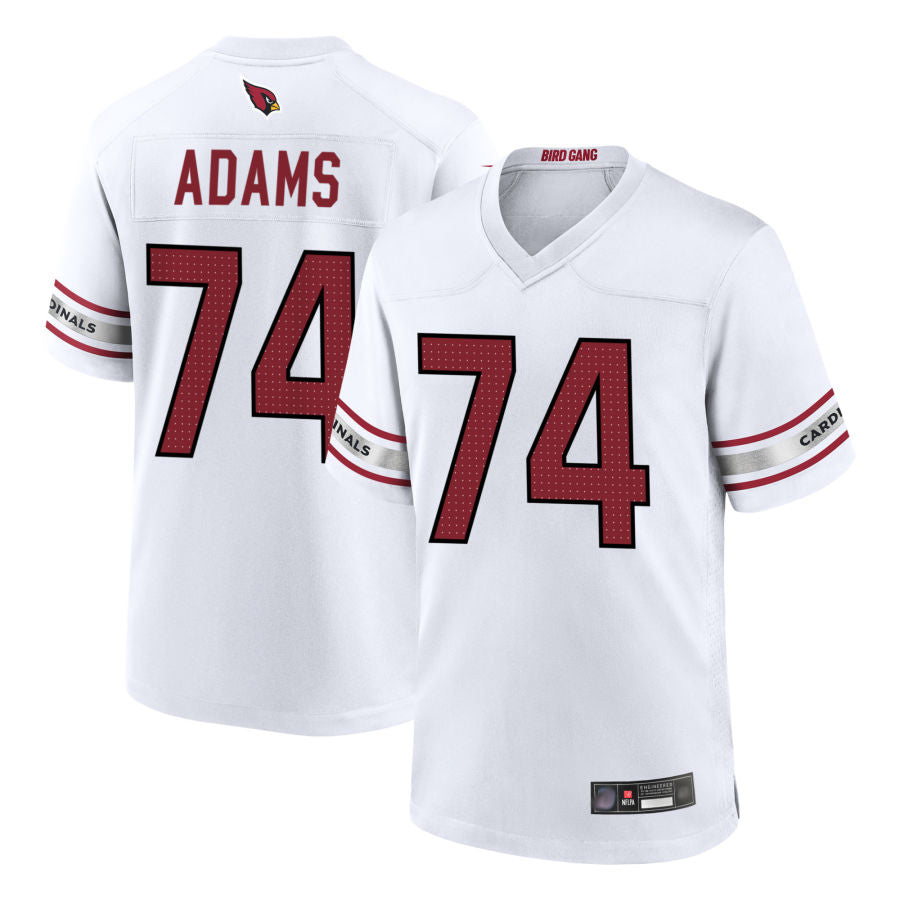 Pkot A.Cardinals #74 Isaiah Adams Player White Home Game Stitched Jerseys