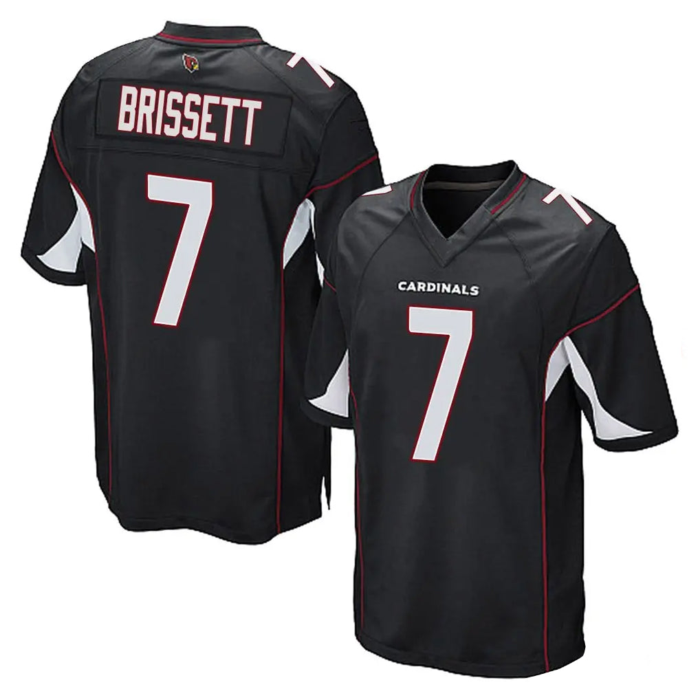 Pkot A.Cardinals #7 Jacoby Brissett Player Black Home Game Stitched Jerseys