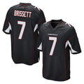 Pkot A.Cardinals #7 Jacoby Brissett Player Black Home Game Stitched Jerseys