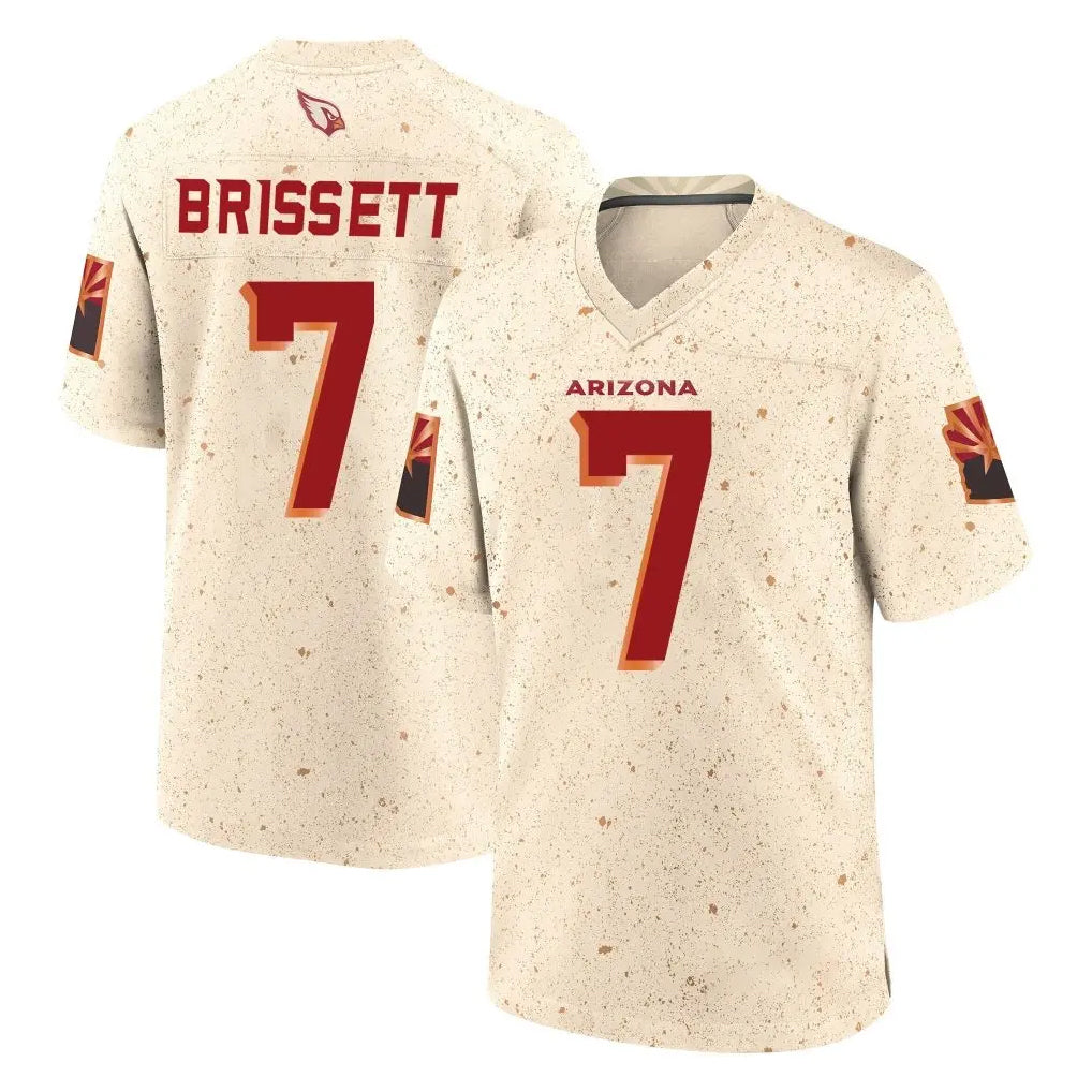 Pkot A.Cardinals #7 Jacoby Brissett Player Cream Rivalries Collection Game Stitched Jerseys