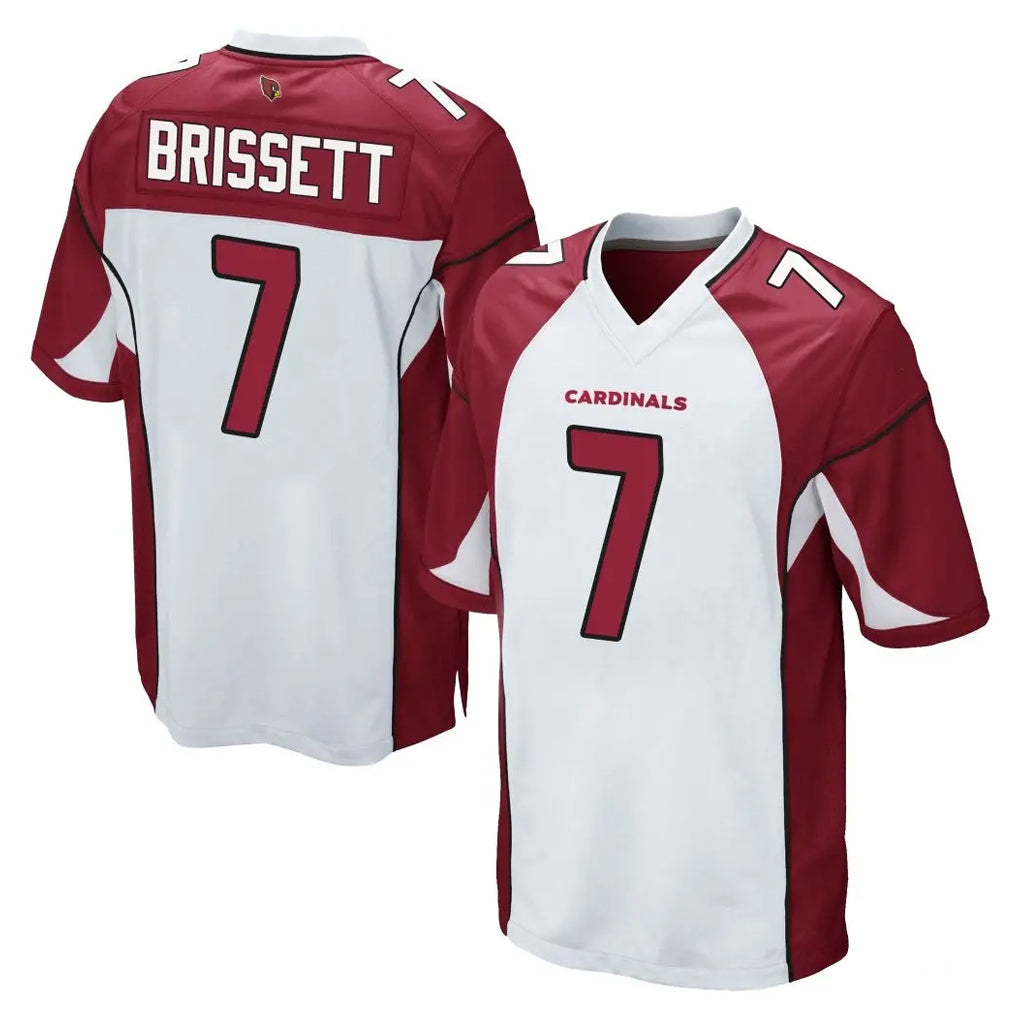 Pkot A.Cardinals #7 Jacoby Brissett Player White Cardinal Home Game Stitched Jerseys