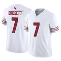Pkot A.Cardinals #7 Jacoby Brissett Player White Vapor F.U.S.E. Limited Home Game Stitched Jerseys