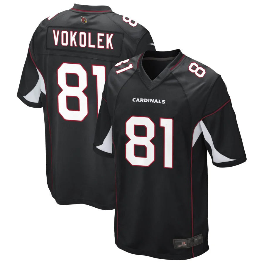 Pkot A.Cardinals #81 Travis Vokolek Player Black Game Stitched Jerseys