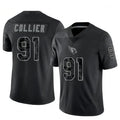 Pkot A.Cardinals #91 L.J. Collier Player Black RFLCTV Limited Stitched Jerseys